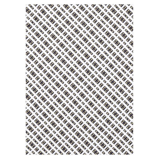 Abstrakte Windows-Goldschwarz-Tischdecke Tischdecke (Vorderseite)