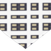 Abstrakte Windows-Goldschwarz-Tischdecke Tischdecke (Schrägansicht)