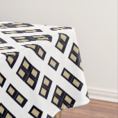 Abstrakte Windows-Goldschwarz-Tischdecke Tischdecke (Beispiel)