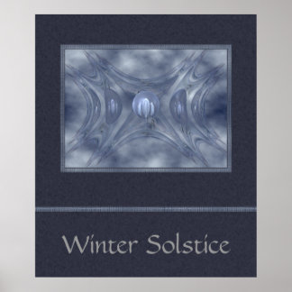 Abstrakte Wintergärten Poster