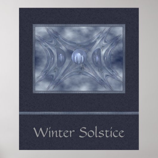 Abstrakte Wintergärten Poster (Vorne)