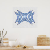 Abstrakte Wintergärten Poster (Küche)