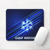 Abstrakte Winterillustration mit Schneeflocke Mousepad (Mit Mouse)