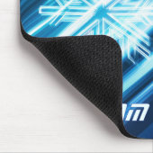 Abstrakte Winterillustration mit Schneeflocke  Mousepad (Ecke)