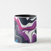 Abstrakte Wirbel Cooler und kühner Farben Tasse (Zentrum)