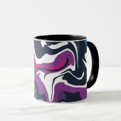 Abstrakte Wirbel Cooler und kühner Farben Tasse (VorderseiteRechts)
