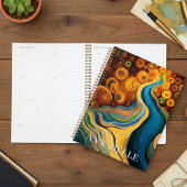 Abstrakte Wirbel der modernen Kunstfarben Planer