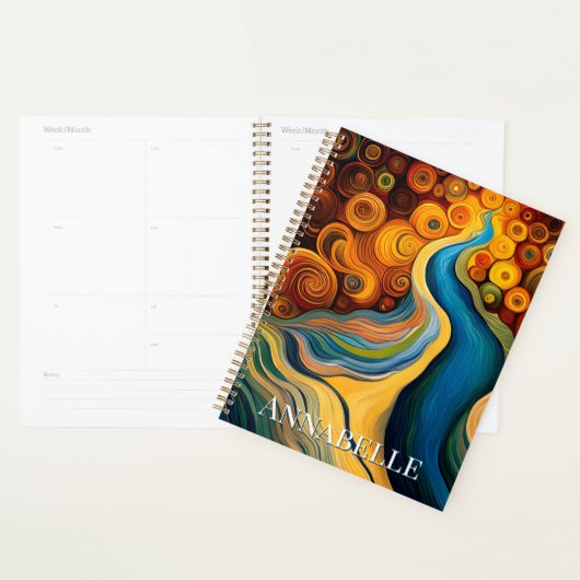 Abstrakte Wirbel der modernen Kunstfarben Planer (Anzeige)