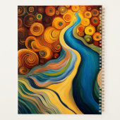 Abstrakte Wirbel der modernen Kunstfarben Planer (Rückseite)