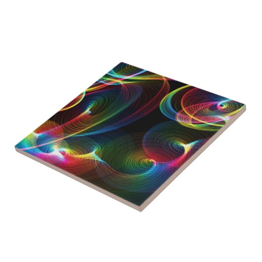 Abstrakte Wirbel Fliese (Seite)