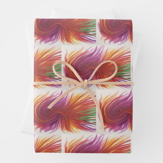 Abstrakte Wirbel Geschenkpapier Set (Beispiel)