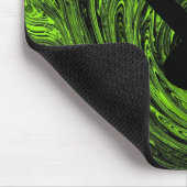 Abstrakte Wirbel Gitarre Mousepad, grün Mousepad (Ecke)