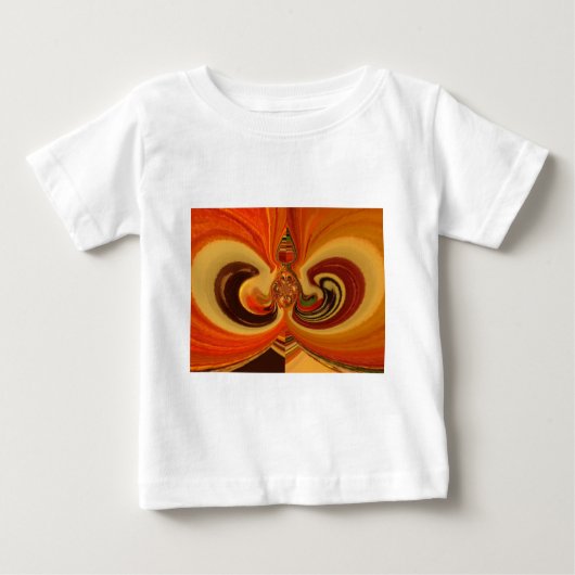 Abstrakte Wirbel im Teardrop Center Kunstdruckerei Baby T-shirt (Vorderseite)