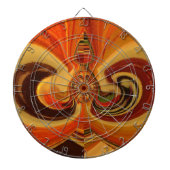 Abstrakte Wirbel im Teardrop Center Kunstdruckerei Dartscheibe (vorne)