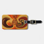 Abstrakte Wirbel im Teardrop Center Kunstdruckerei Gepäckanhänger (Vorderseite horizontal)