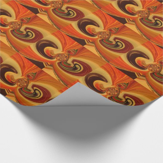 Abstrakte Wirbel im Teardrop Center Kunstdruckerei Geschenkpapier (Ecke)