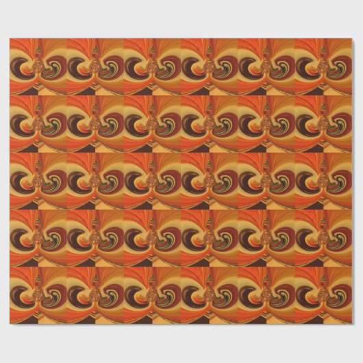 Abstrakte Wirbel im Teardrop Center Kunstdruckerei Geschenkpapier (Flach)