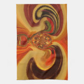 Abstrakte Wirbel im Teardrop Center Kunstdruckerei Geschirrtuch (Vertikal)