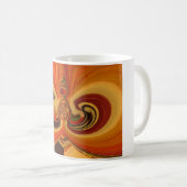 Abstrakte Wirbel im Teardrop Center Kunstdruckerei Kaffeetasse (VorderseiteRechts)