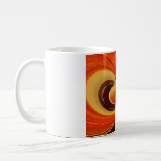 Abstrakte Wirbel im Teardrop Center Kunstdruckerei Kaffeetasse (Links)