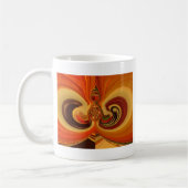 Abstrakte Wirbel im Teardrop Center Kunstdruckerei Kaffeetasse (Links)
