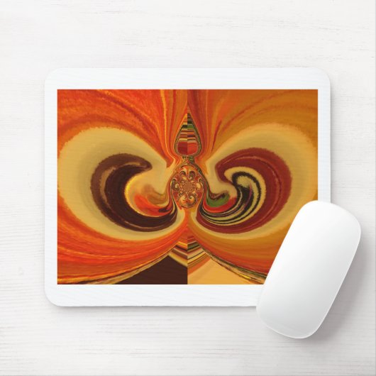 Abstrakte Wirbel im Teardrop Center Kunstdruckerei Mousepad (Mit Mouse)