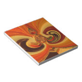 Abstrakte Wirbel im Teardrop Center Kunstdruckerei Notizblock (angewinkelt)