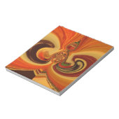 Abstrakte Wirbel im Teardrop Center Kunstdruckerei Notizblock (Rotiert)