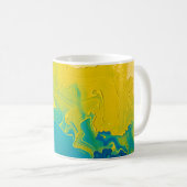 Abstrakte Wirbel Kaffeetasse (VorderseiteRechts)