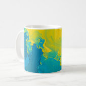 Abstrakte Wirbel Kaffeetasse (Vorderseite Links)