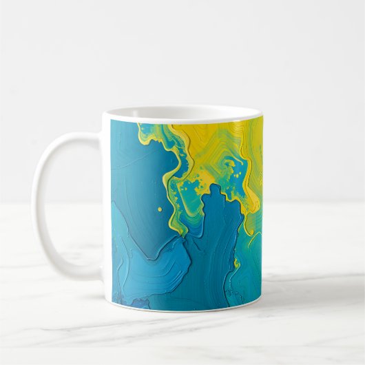 Abstrakte Wirbel Kaffeetasse (Links)