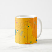 Abstrakte Wirbel Kaffeetasse (VorderseiteRechts)