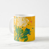 Abstrakte Wirbel Kaffeetasse (Vorderseite Links)