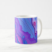Abstrakte Wirbel Kaffeetasse (VorderseiteRechts)