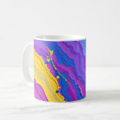 Abstrakte Wirbel Kaffeetasse (Vorderseite Links)