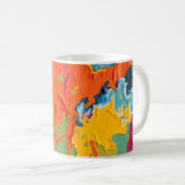 Abstrakte Wirbel Kaffeetasse (VorderseiteRechts)