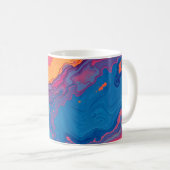 Abstrakte Wirbel Kaffeetasse (VorderseiteRechts)