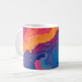 Abstrakte Wirbel Kaffeetasse (Vorderseite Links)