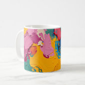 Abstrakte Wirbel Kaffeetasse (Vorderseite Links)
