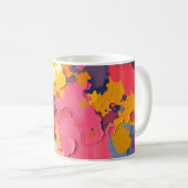 Abstrakte Wirbel Kaffeetasse (VorderseiteRechts)