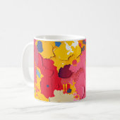 Abstrakte Wirbel Kaffeetasse (Vorderseite Links)