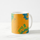 Abstrakte Wirbel Kaffeetasse (VorderseiteRechts)