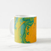 Abstrakte Wirbel Kaffeetasse (Vorderseite Links)