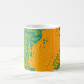 Abstrakte Wirbel Kaffeetasse (Mittel)