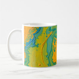 Abstrakte Wirbel Kaffeetasse