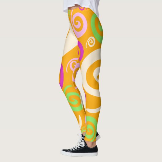 Abstrakte Wirbel Leggings (Links)