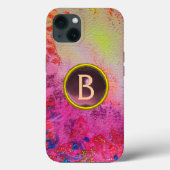 ABSTRAKTE WIRBEL LILA GEMSTONE MONOGRAMM Case-Mate iPhone HÜLLE (Rückseite)