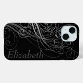 Abstrakte Wirbel mit Namensbereich Case-Mate iPhone Hülle (Rückseite (Horizontal))