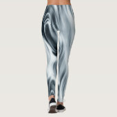 Abstrakte Wirbel mit weichem Wispy-Flown Leggings (Rückseite)