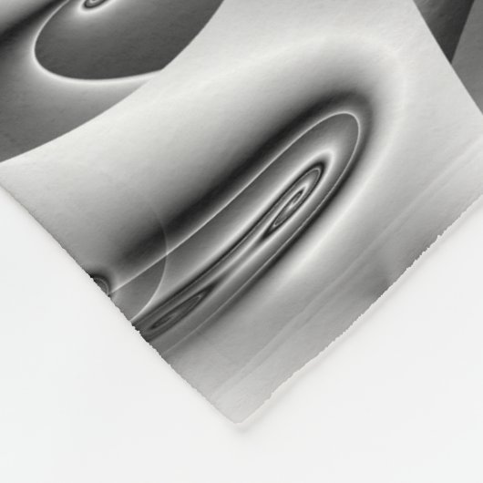 Abstrakte Wirbel - nahtloses Muster 1 Fleecedecke (Ecke)